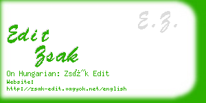 edit zsak business card